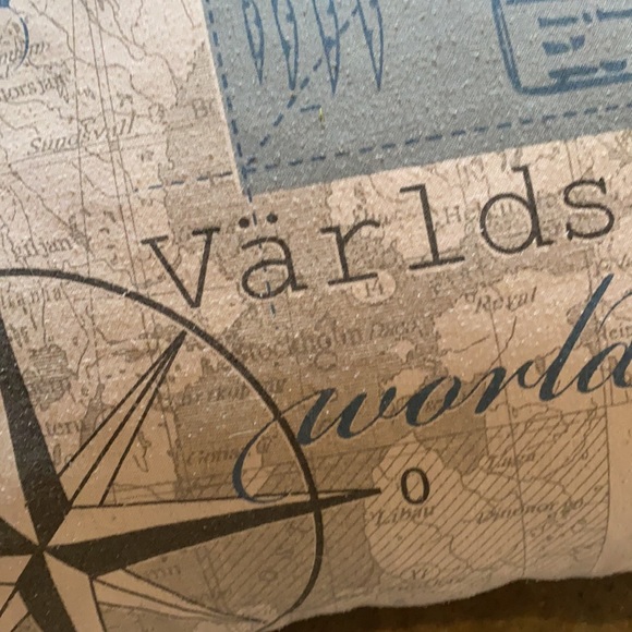 Throw pillow - vintage airplane maps x2 - Picture 2 of 2